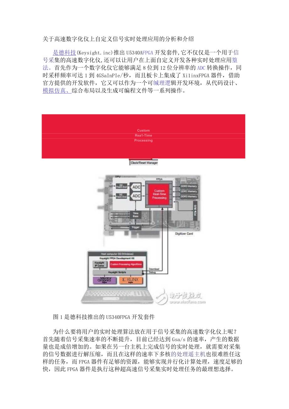 关于高速数字化仪上自定义信号实时处理应用的分析和介绍.docx_第1页