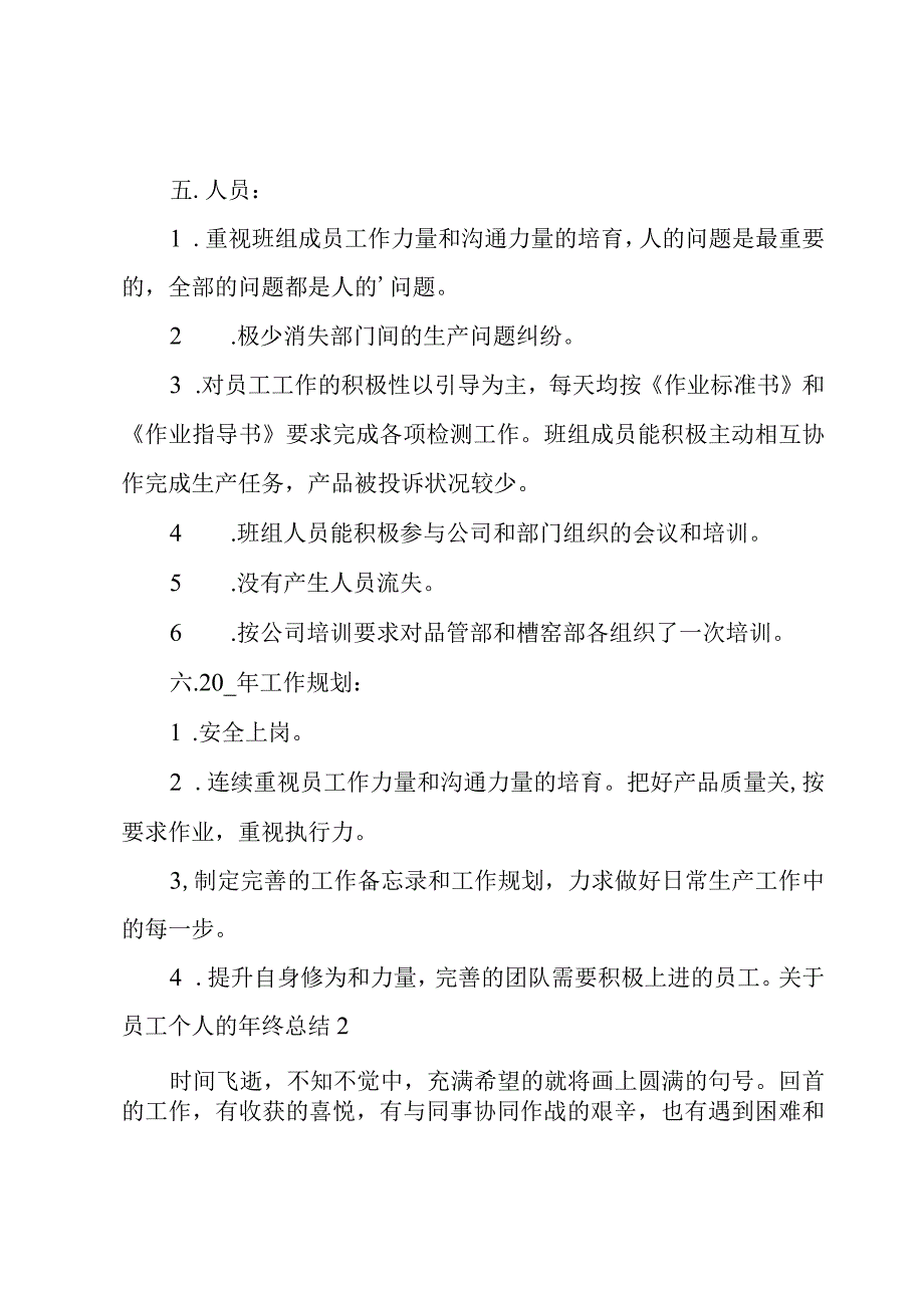 关于员工个人的年终总结.docx_第2页