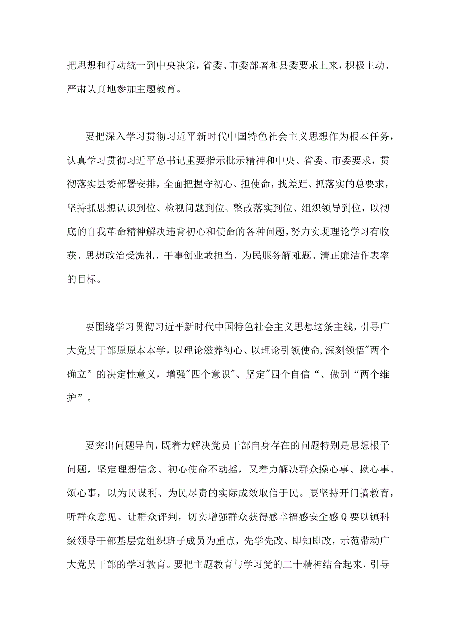 关于2023年全面开展第二批主题教育的实施方案与主题教育理论学习实施方案【两篇文】.docx_第3页