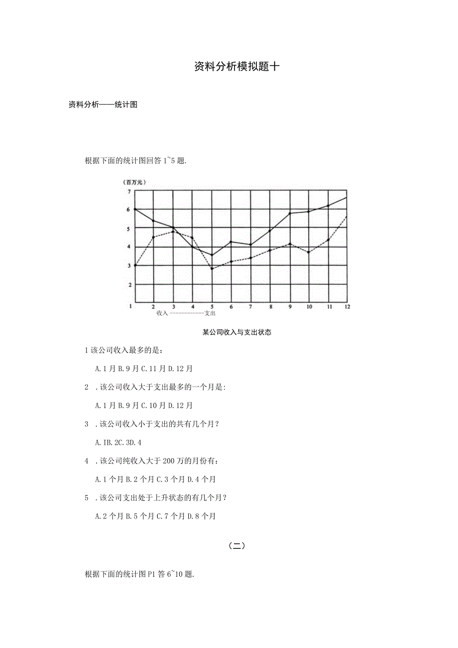 军队文职考试文学类考试-资料分析模拟题十.docx_第1页