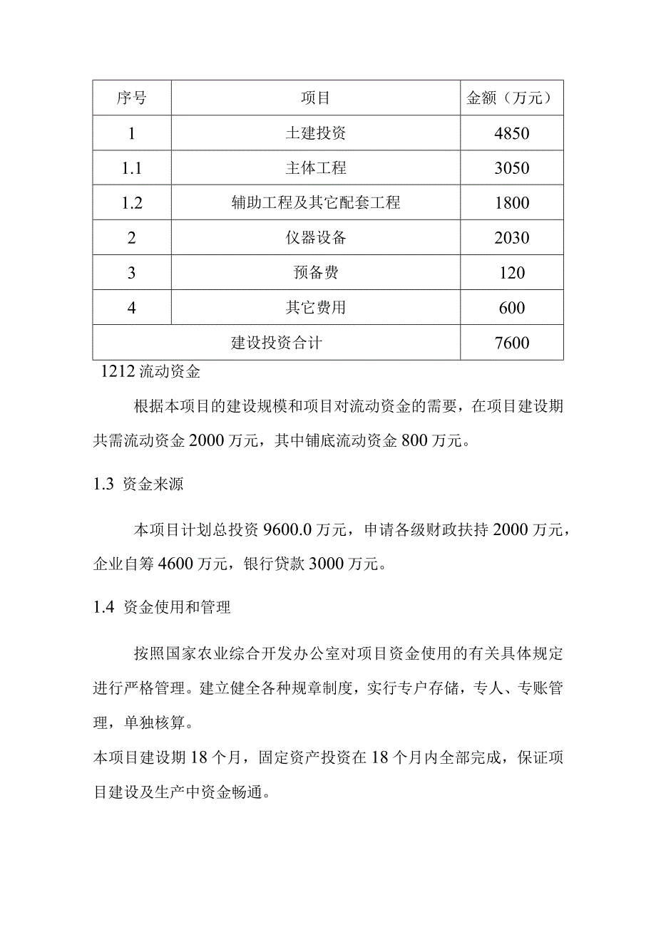 农产品冷链储藏库建设项目投资估算与资金来源.docx_第2页