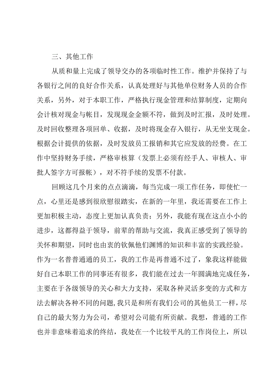 出纳年度总结范文集锦（18篇）.docx_第2页