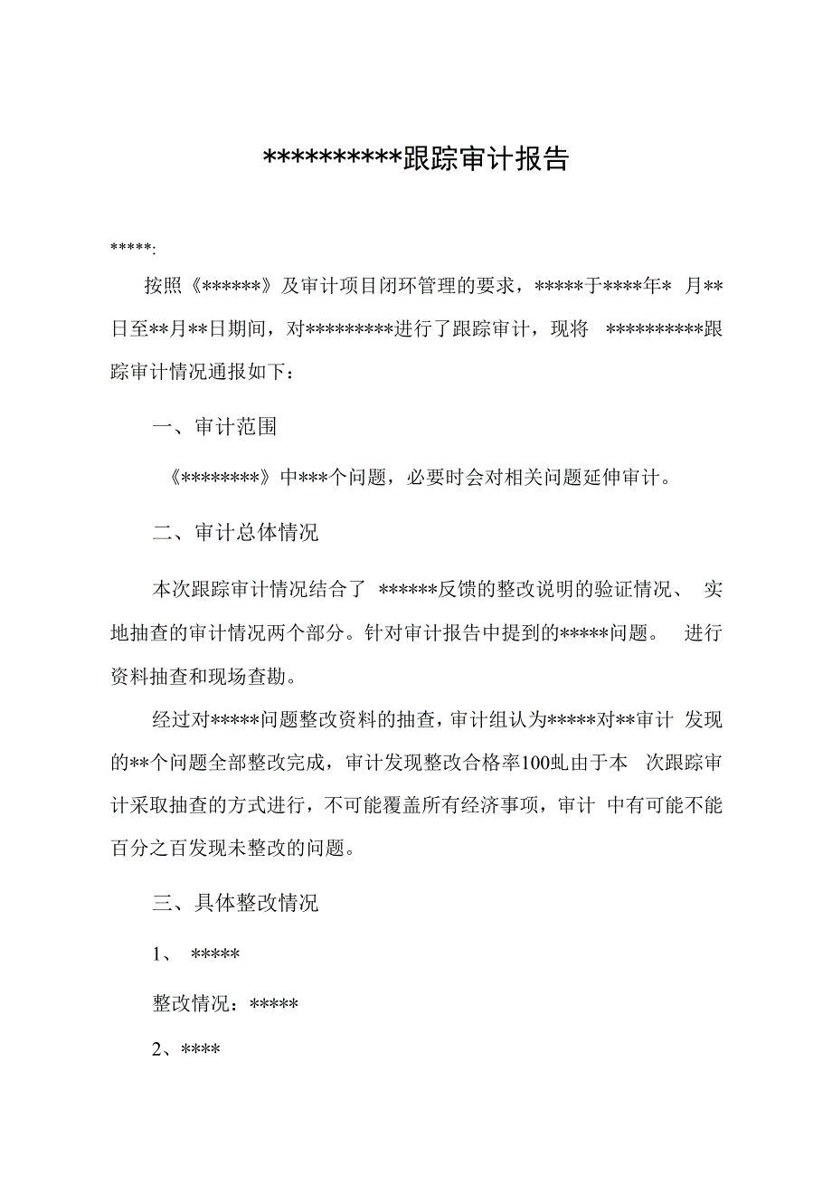 跟踪审计报告模板.docx_第1页