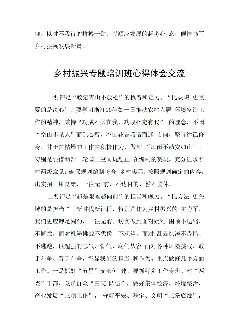 践行党的二十大乡村振兴研讨交流材料(五篇).docx_第3页