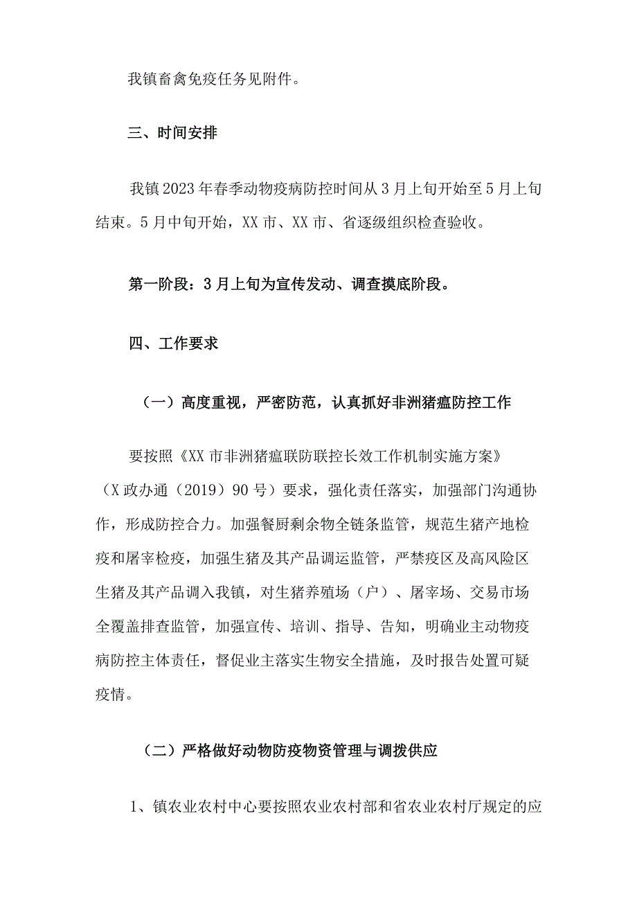 XX镇2023年春季重大动物疫病防控工作方案.docx_第3页