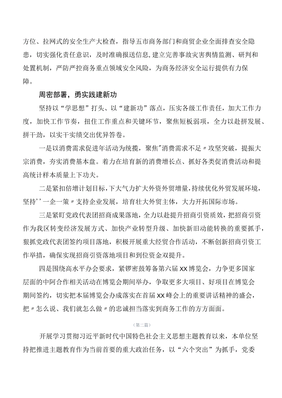 20篇2023年主题专题教育推进情况总结.docx_第2页