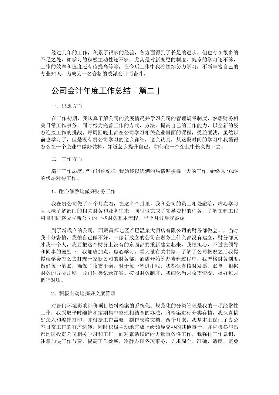 公司会计年度工作总结.docx_第2页