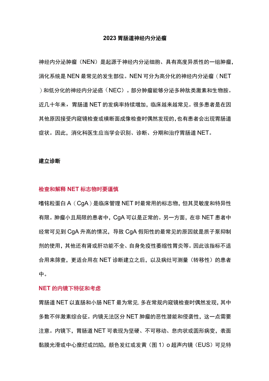 2023胃肠道神经内分泌瘤.docx_第1页