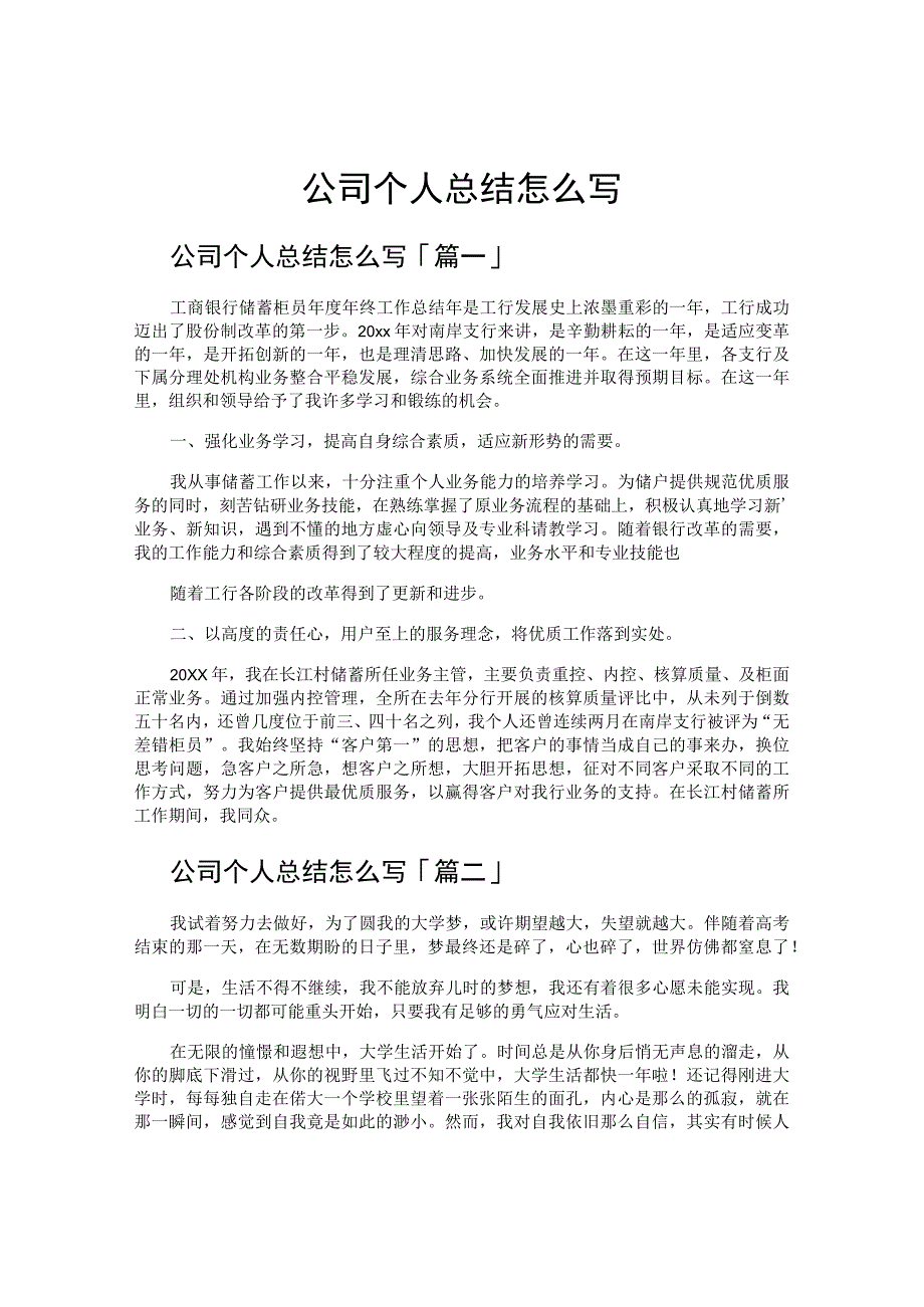 公司个人总结怎么写.docx_第1页