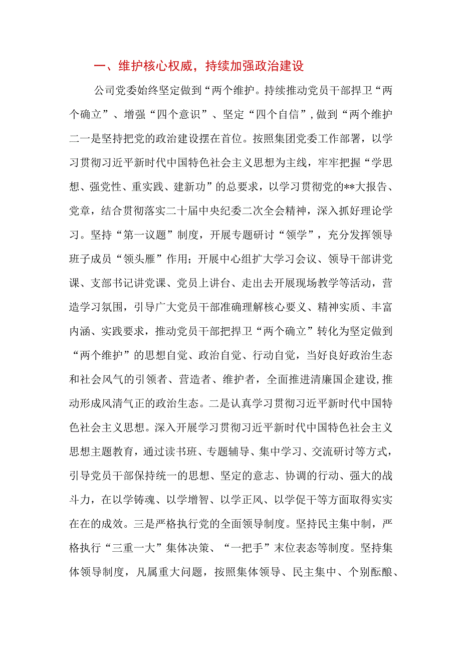 公司2023年落实主体责任工作总结.docx_第2页