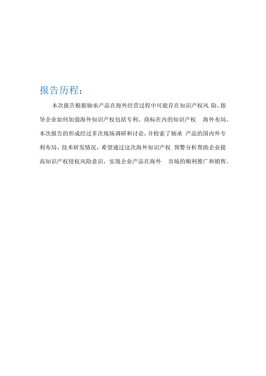 轴承产品企业海外知识产权预警分析报告.docx_第2页