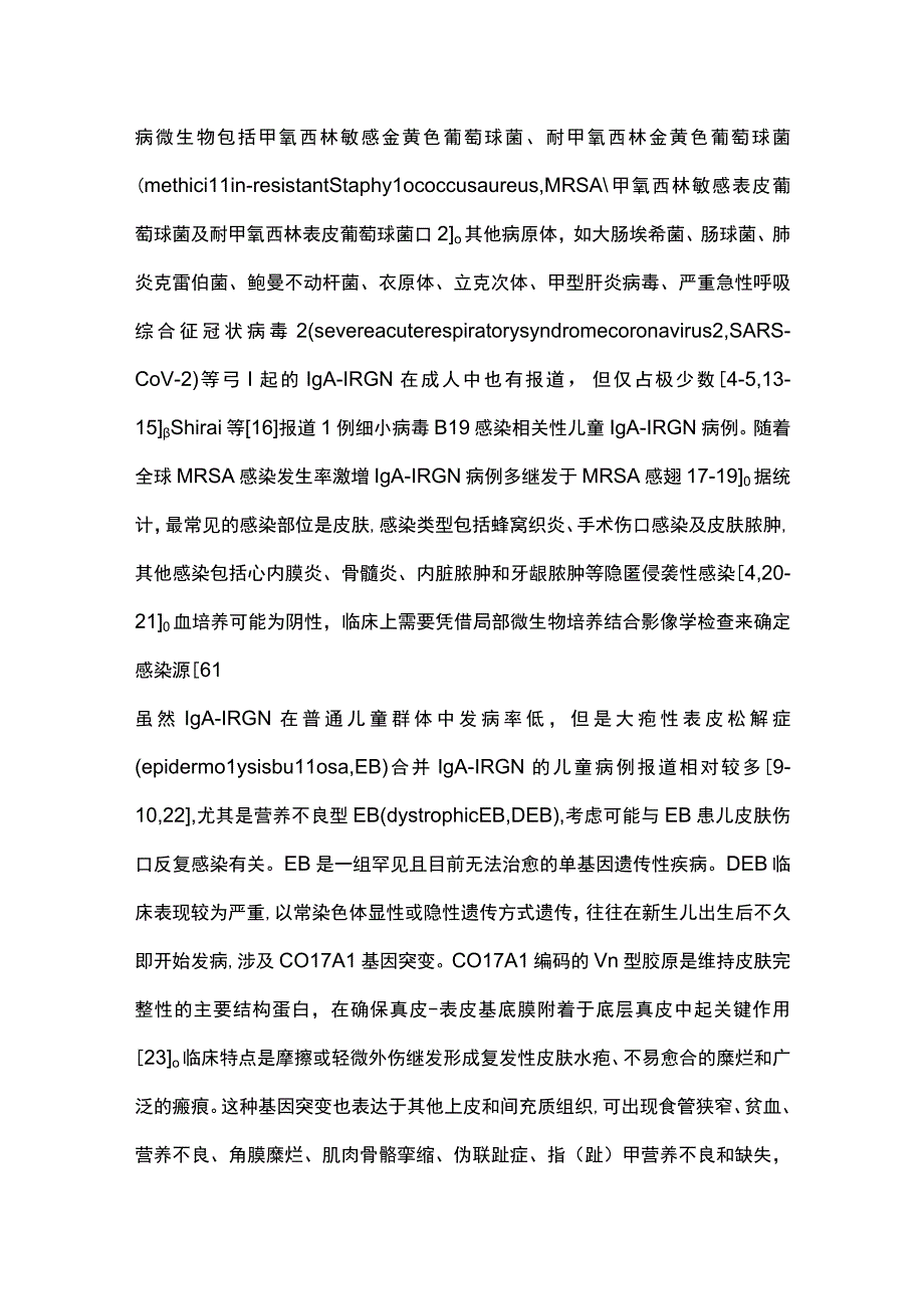 2023儿童IgA为主型感染相关性肾小球肾炎的研究进展.docx_第3页