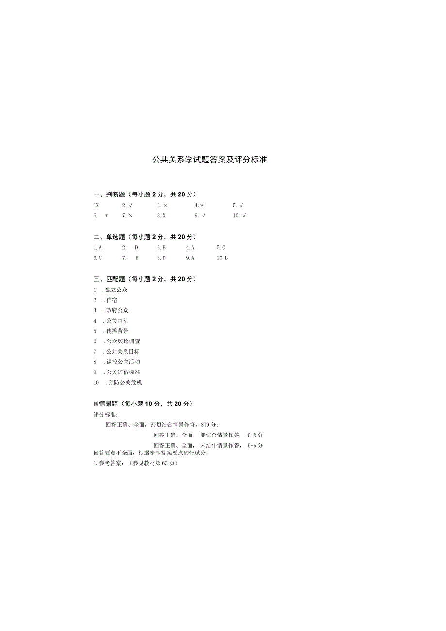 公共关系学试题（D）参考答案及评分标准.docx_第2页