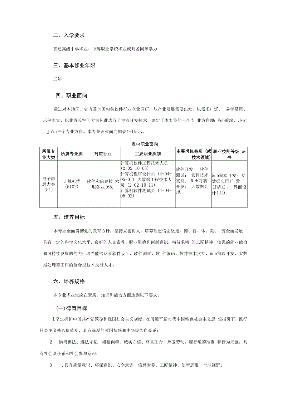 软件技术专业人才培养方案.docx_第2页