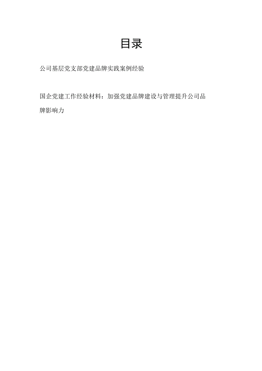 2023国企公司基层党支部党建品牌实践案例经验.docx_第1页