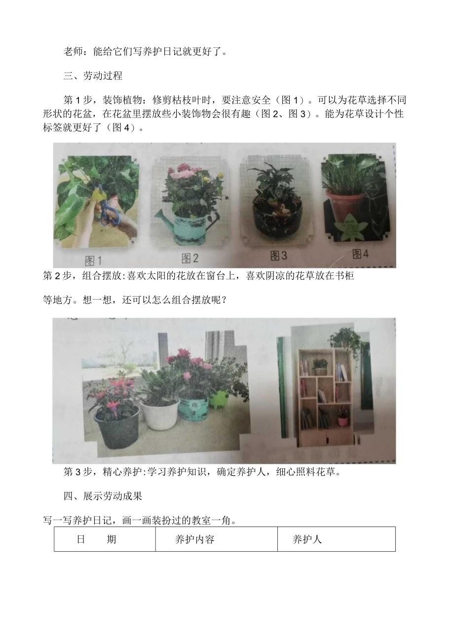 1班级花艺纸工坊 教案小学劳动二年级上册（人教版）.docx_第3页