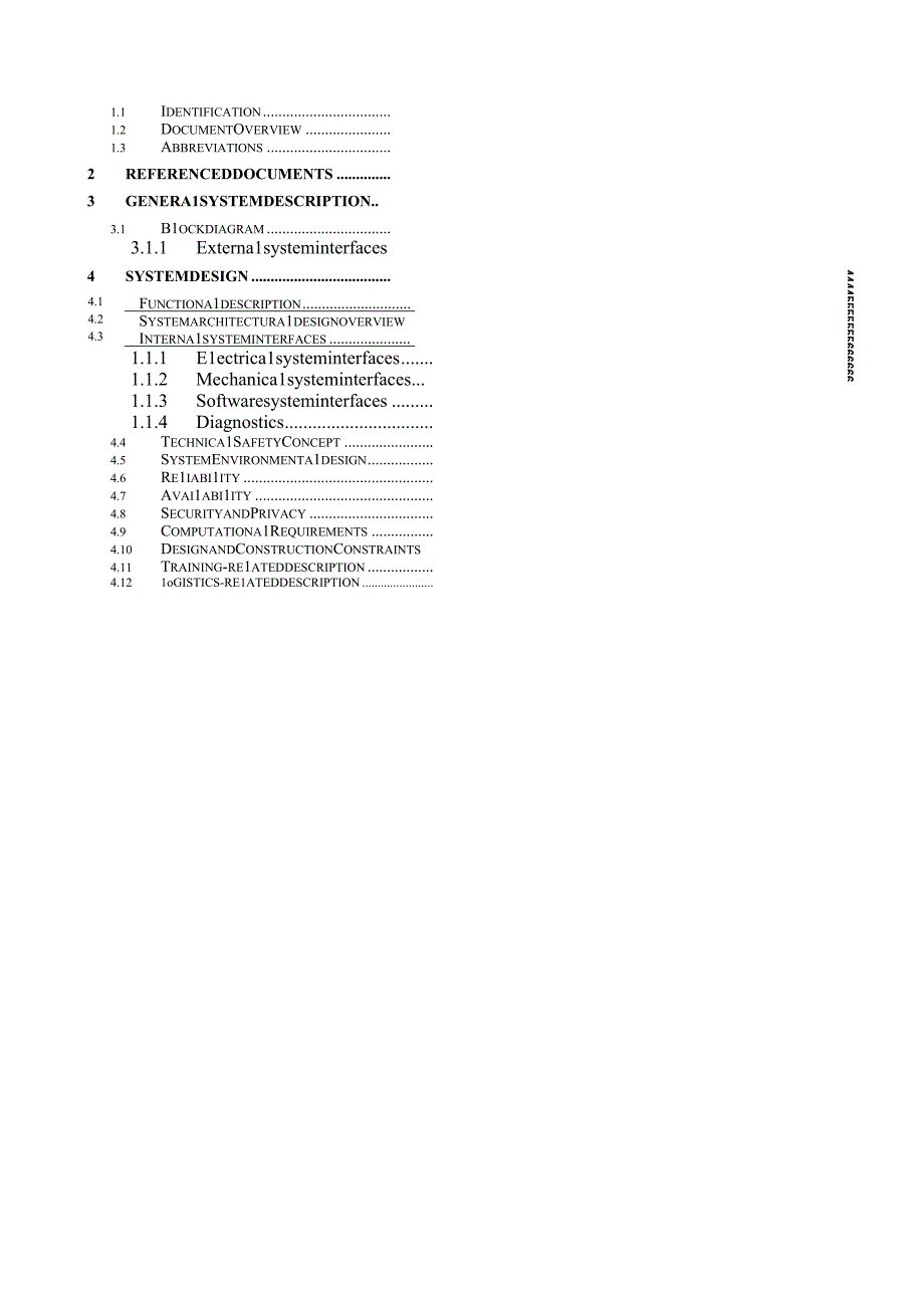 ISO26262道路车辆所能安全 工作模板 系统设计描述模板 SyDD template.docx_第2页