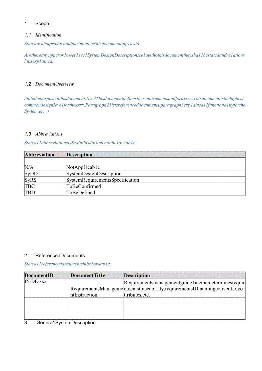 ISO26262道路车辆所能安全 工作模板 系统设计描述模板 SyDD template.docx_第3页