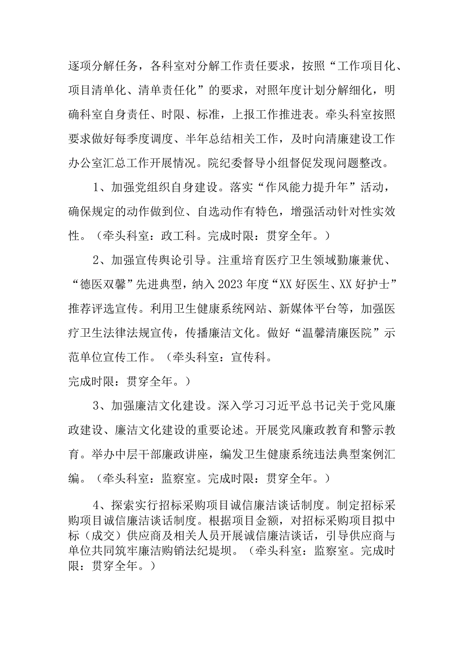 XX区中医医院廉洁从业专项行动工作方案.docx_第2页