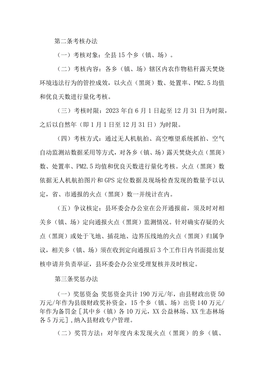 XX县秸秆禁烧工作管理、考核及奖惩办法.docx_第2页