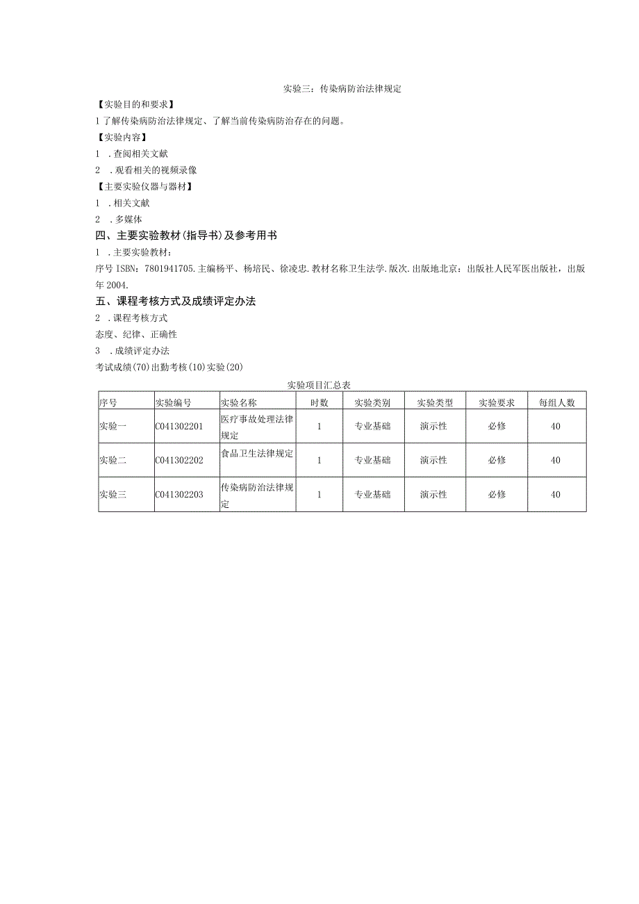 《卫生法学》实验课程教学大纲.docx_第2页