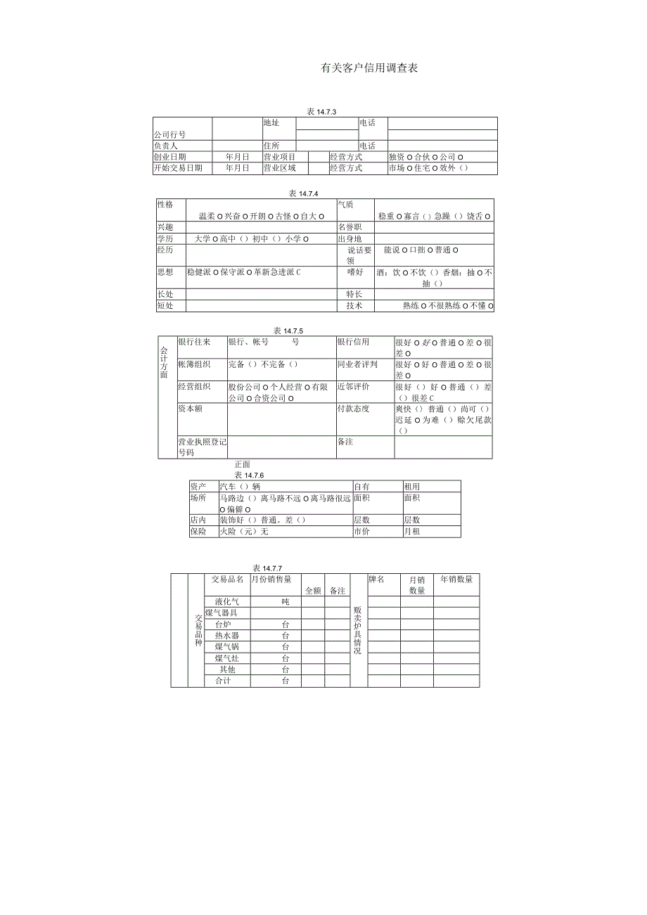 【最新】有关客户信用调查表.docx_第1页