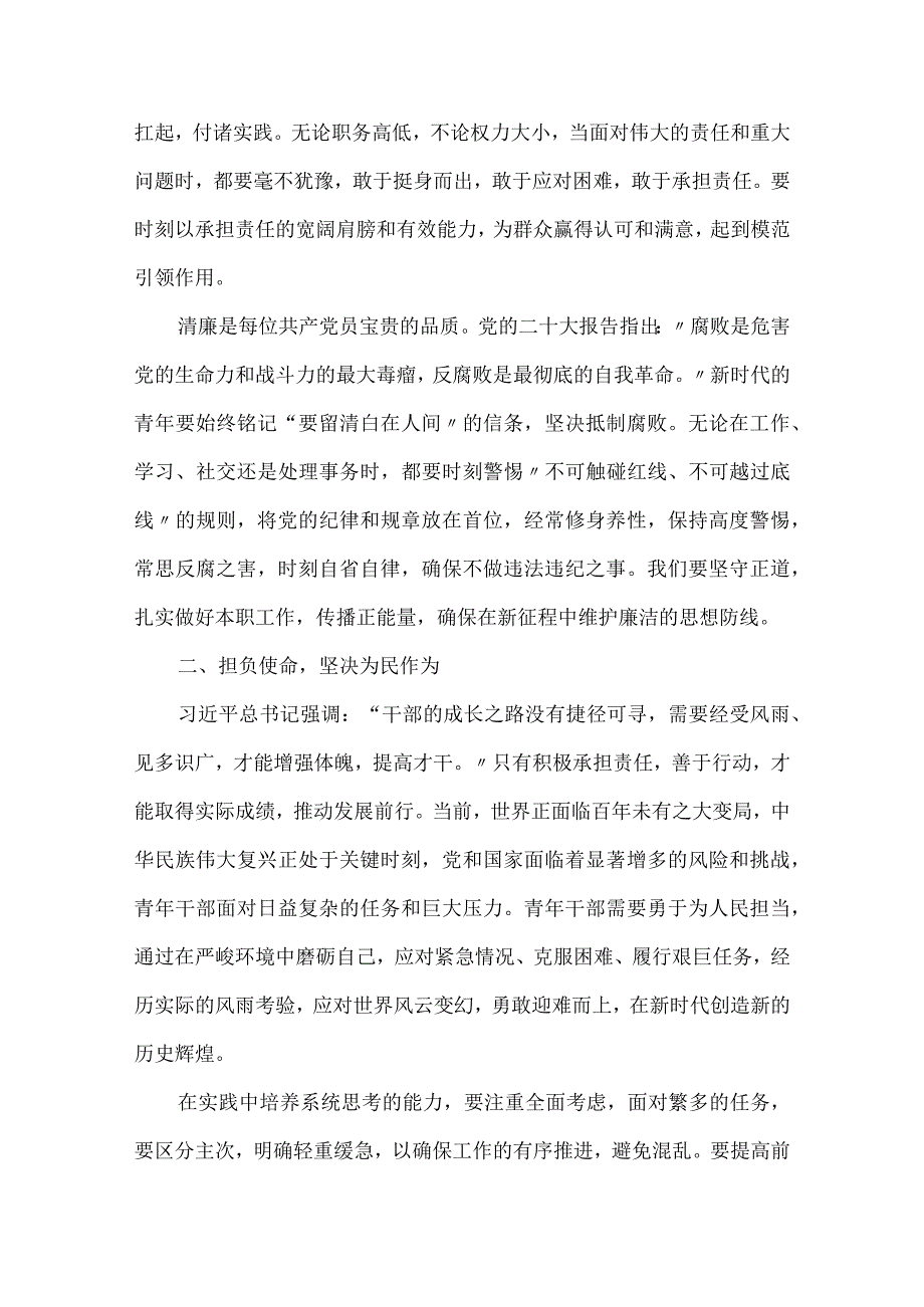 党课讲稿：青年应践行使命担当实干无悔.docx_第2页