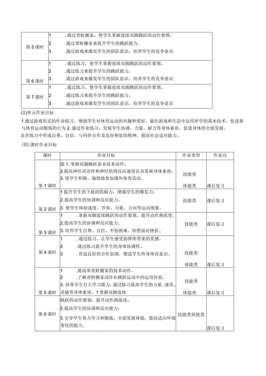 一年级《跳跃与游戏》单元作业设计.docx_第3页