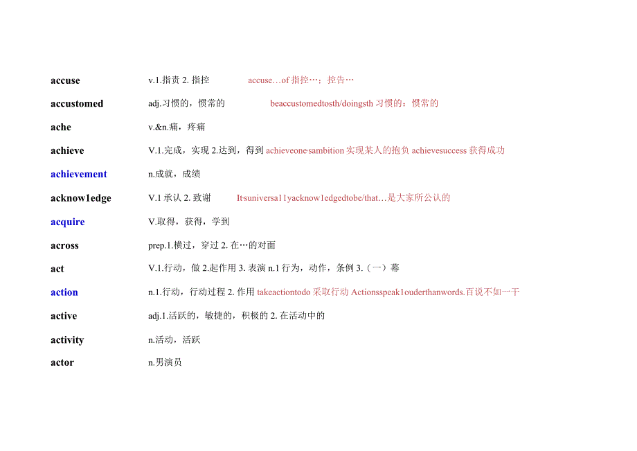 中职对口升学：A级词汇 A——C.docx_第3页