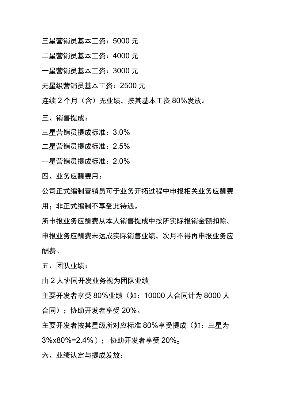 公司业绩提成激励方案模板.docx_第2页