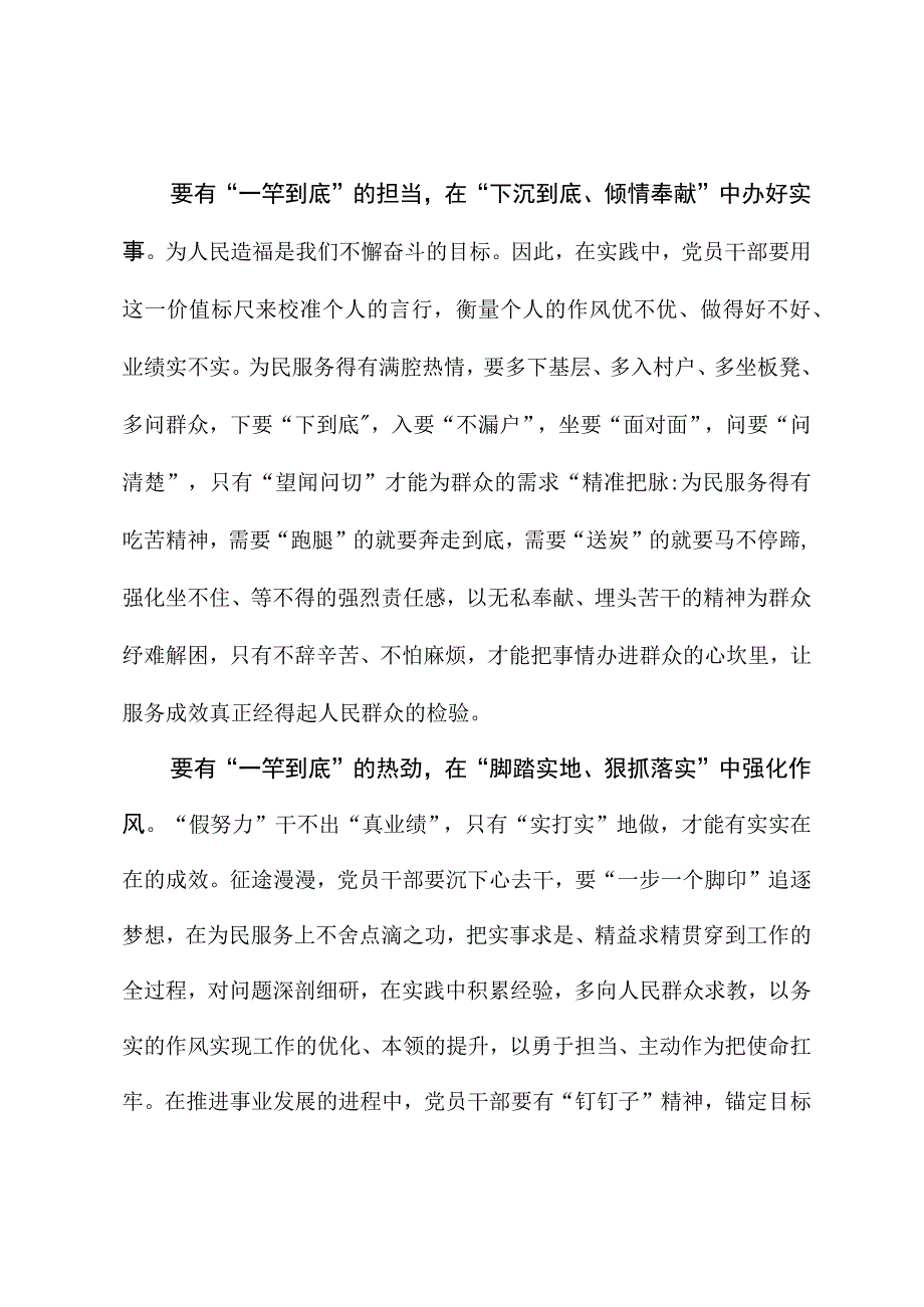 2023年主题教育心得体会：第二批主题教育要“一竿到底”.docx_第2页