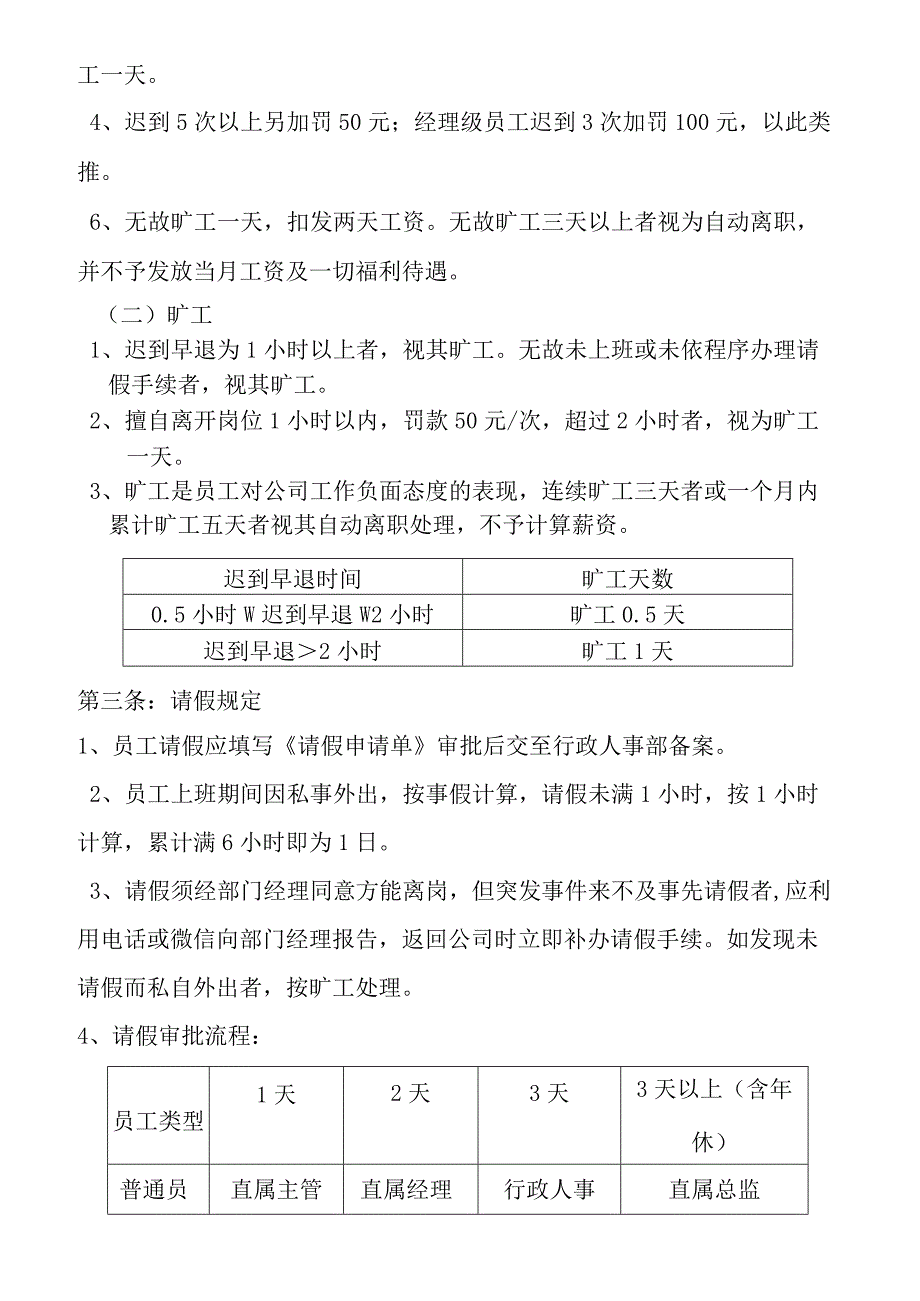 员工考勤管理制度.docx_第2页