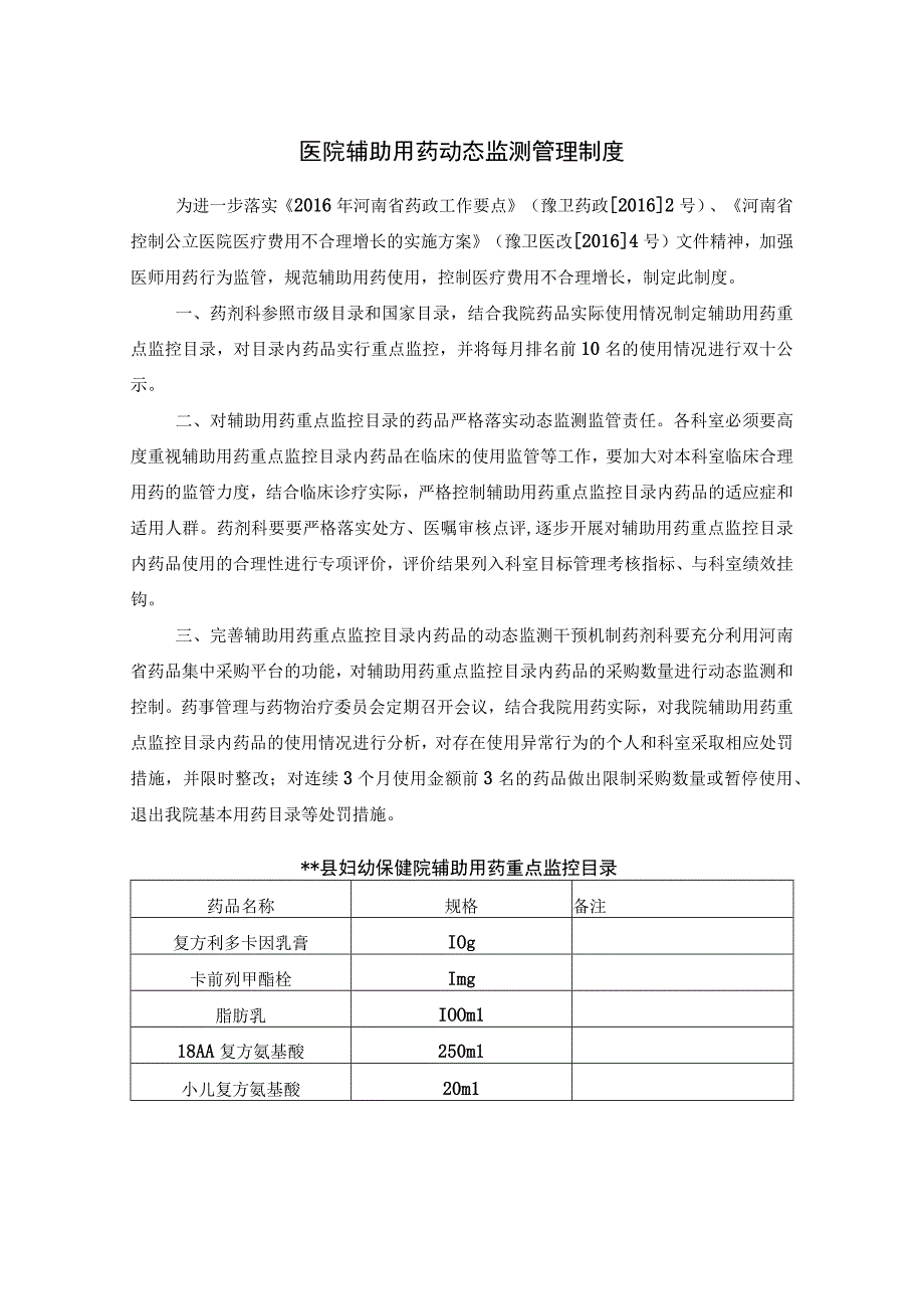 医院辅助用药动态监测管理制度.docx_第1页