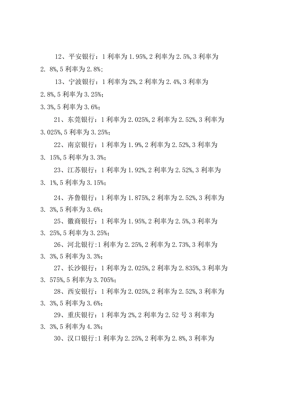 各银行定期存款利率表一览.docx_第2页