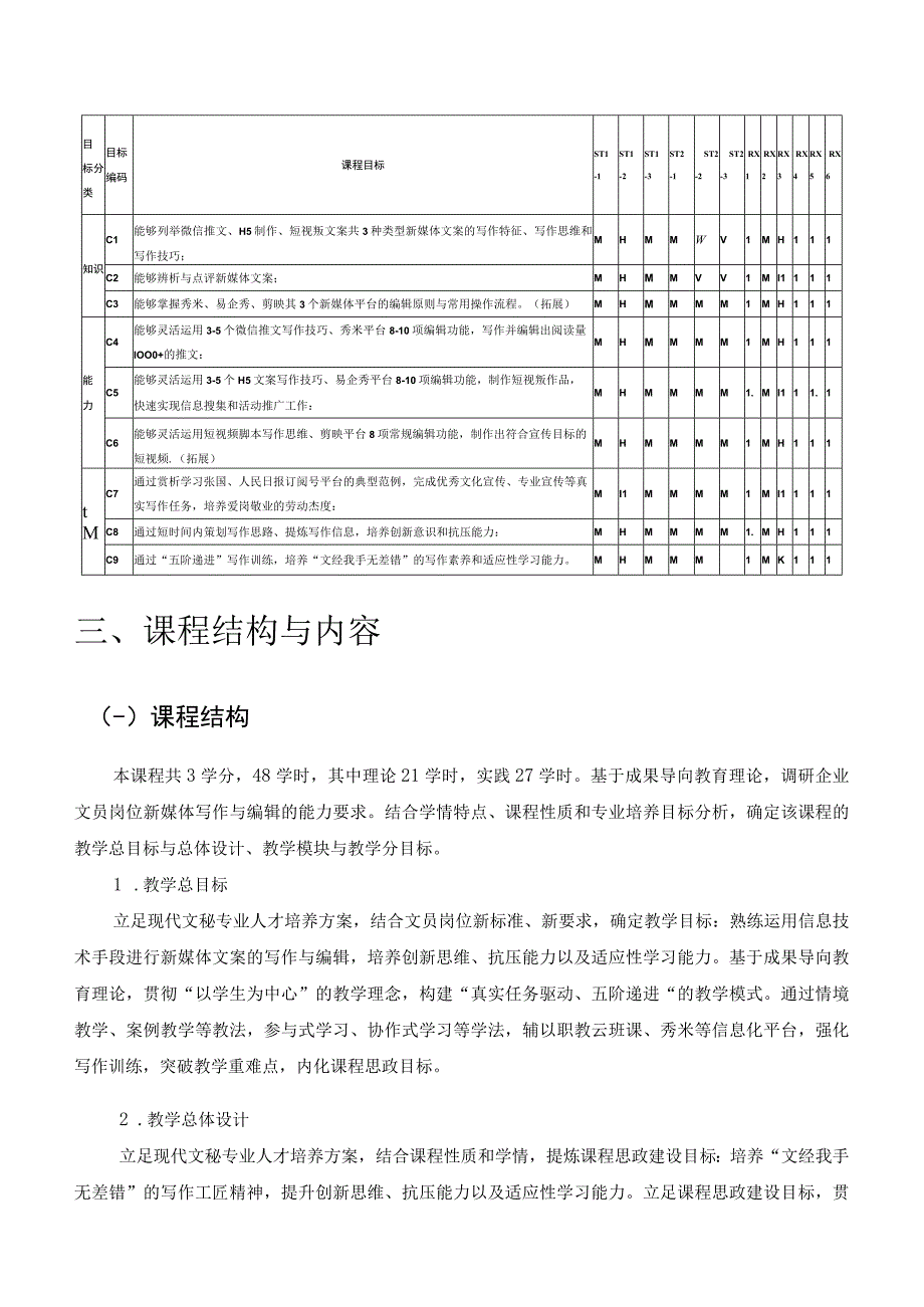 新媒体写作与编辑- 课程标准.docx_第3页