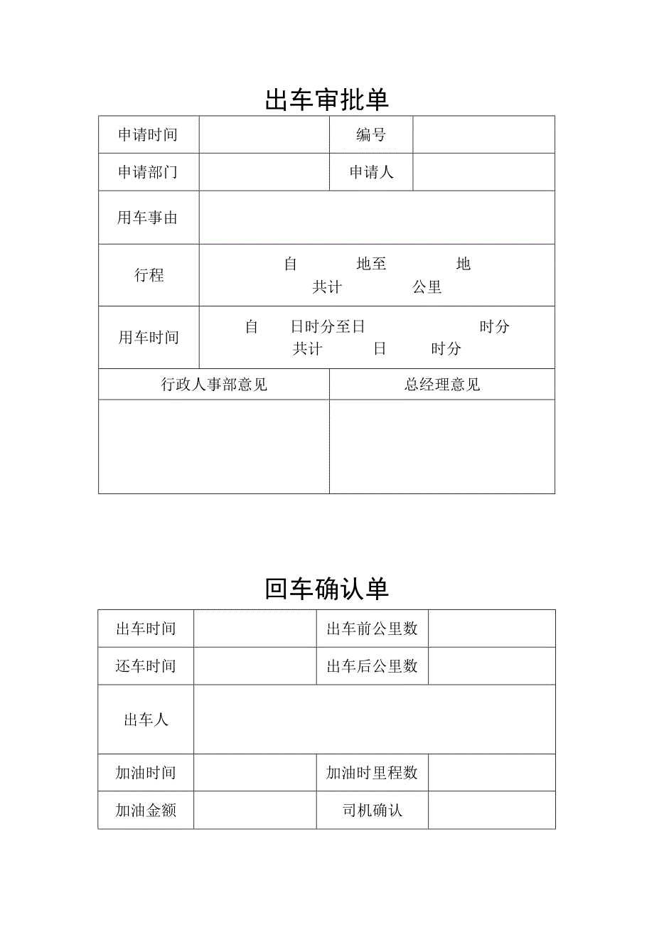 出车审批单模板.docx_第1页