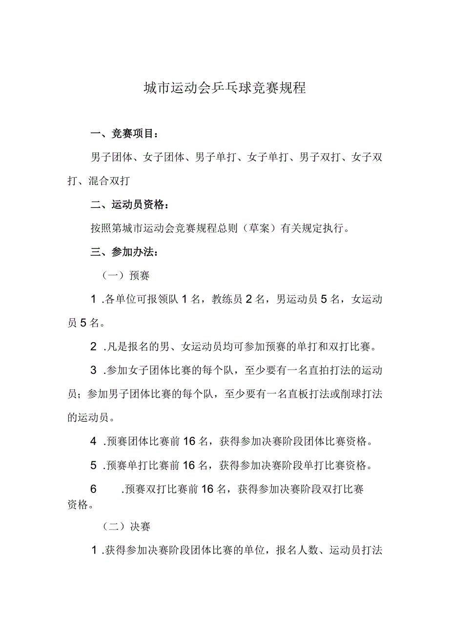 城市运动会乒乓球竞赛规程.docx_第1页