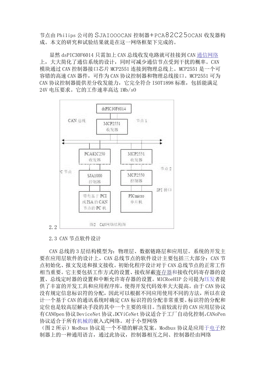 基于dsPIC30F6014单一芯片解决方案实现CAN节点的软硬件设计.docx_第3页