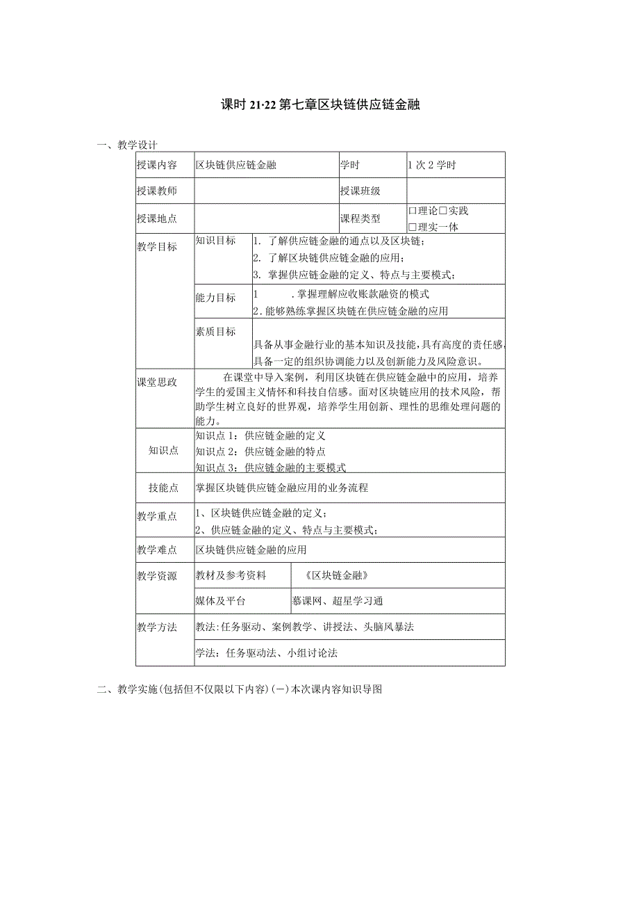 区块链金融 教案 11 第七章 区块链供应链金融.docx_第1页