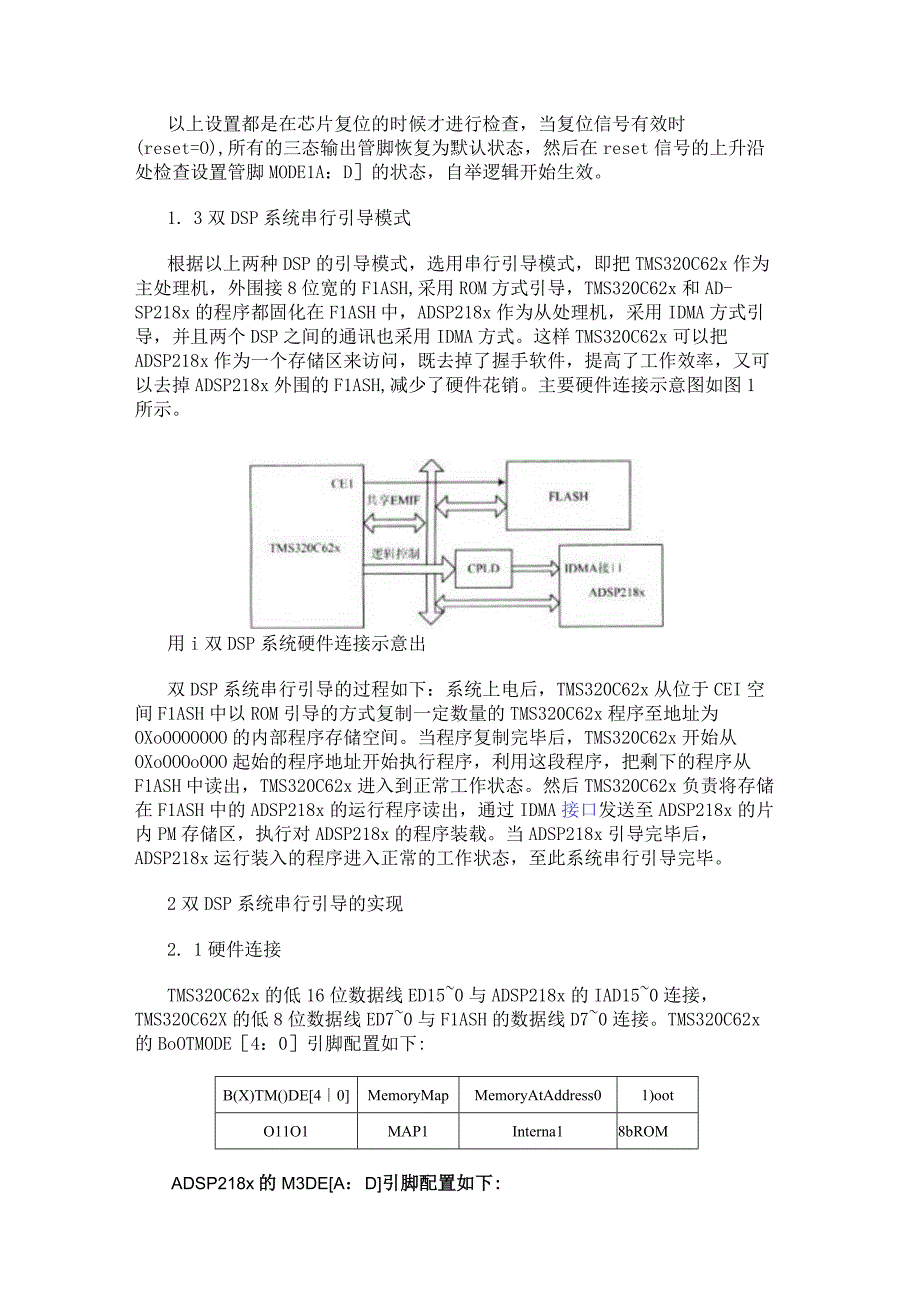 基于ADSP218x系列和TMS320C62x系列实现串行引导方案的设计.docx_第2页