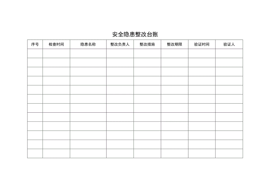 安全隐患整改台账模板.docx_第1页