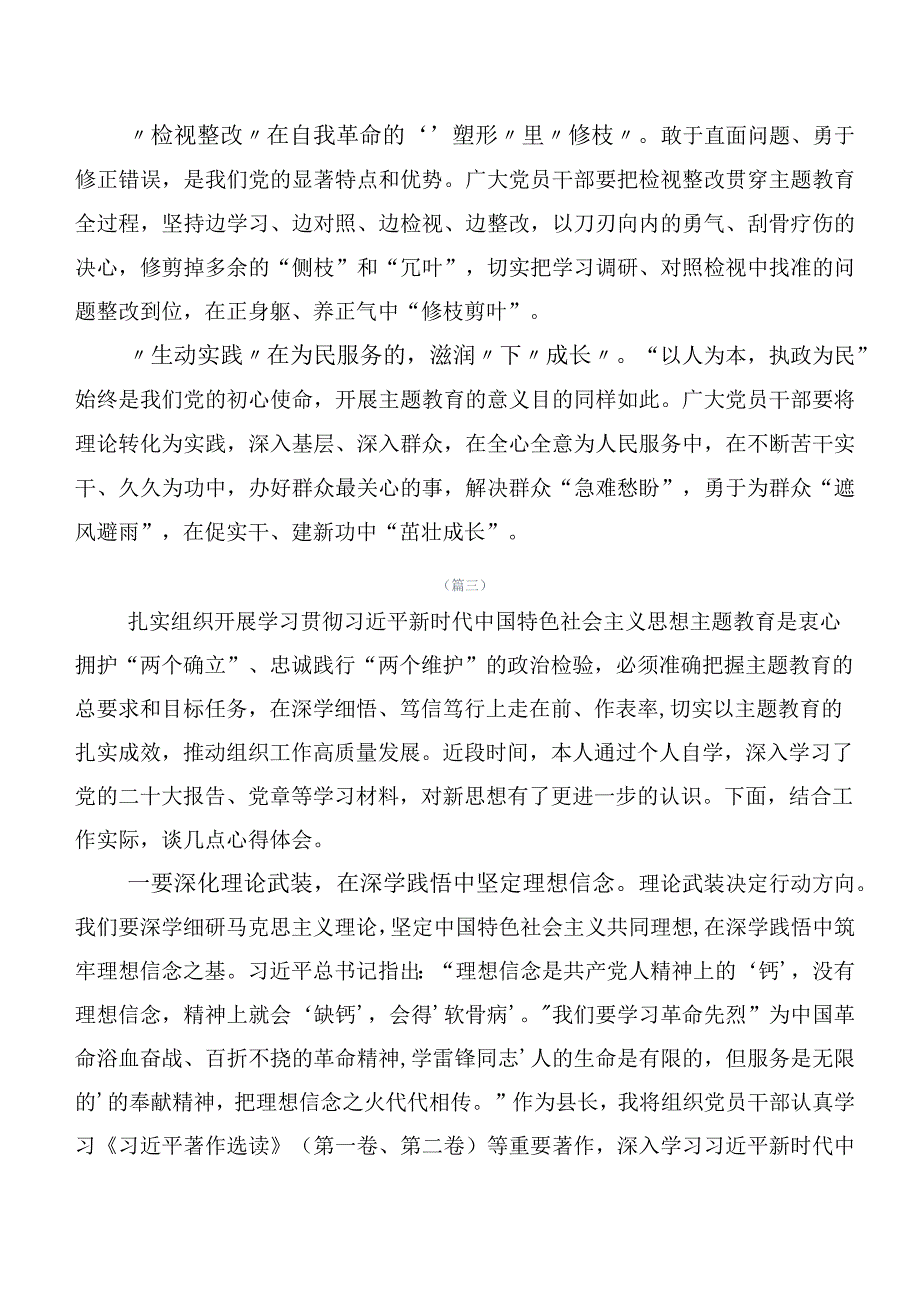 数篇2023年第二阶段主题专题教育的研讨交流发言材.docx_第3页