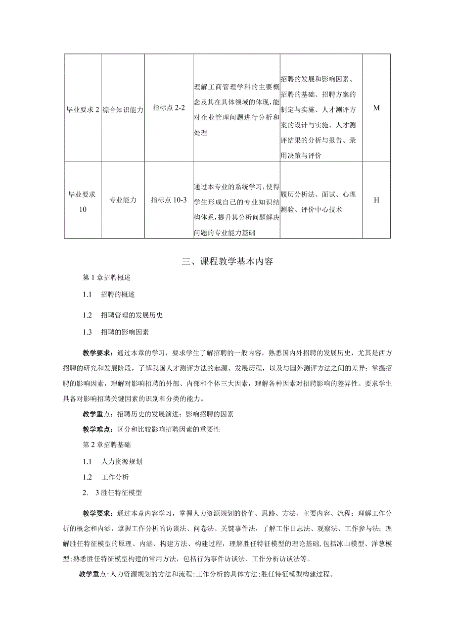 45+《招聘与人才测评》教学大纲（中文）.docx_第2页