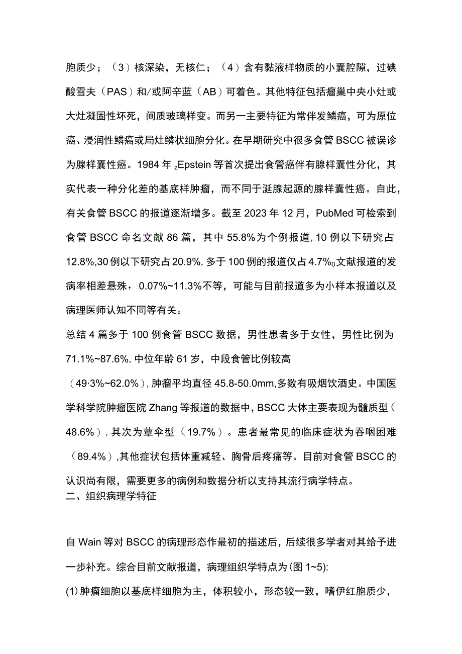 2023食管基底样鳞状细胞癌的临床病理学特征及研究进展.docx_第2页