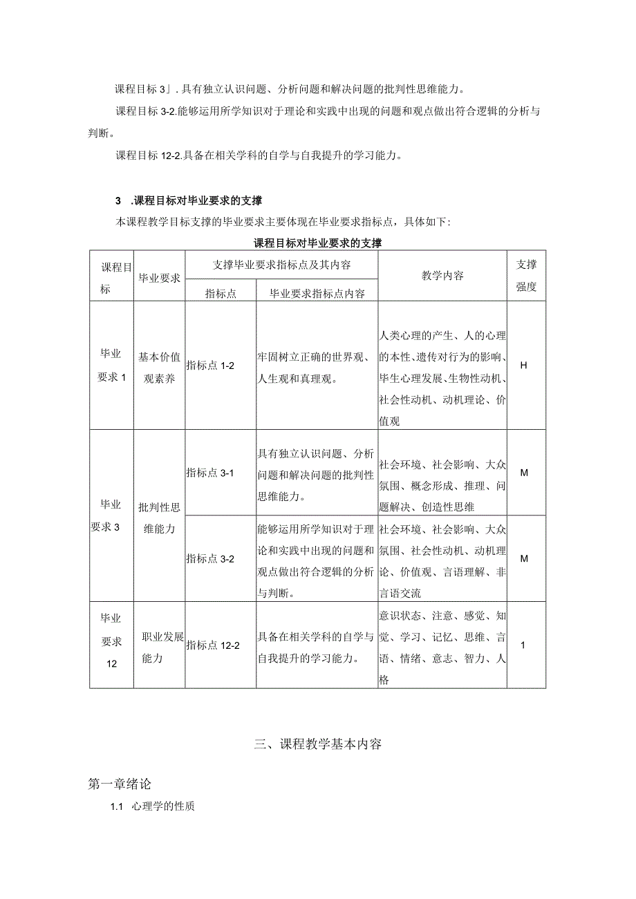 44《心理学》课程教学大纲--中文版.docx_第2页