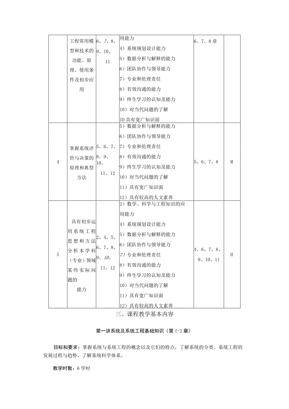 38《系统工程》课程教学大纲2020.docx_第3页