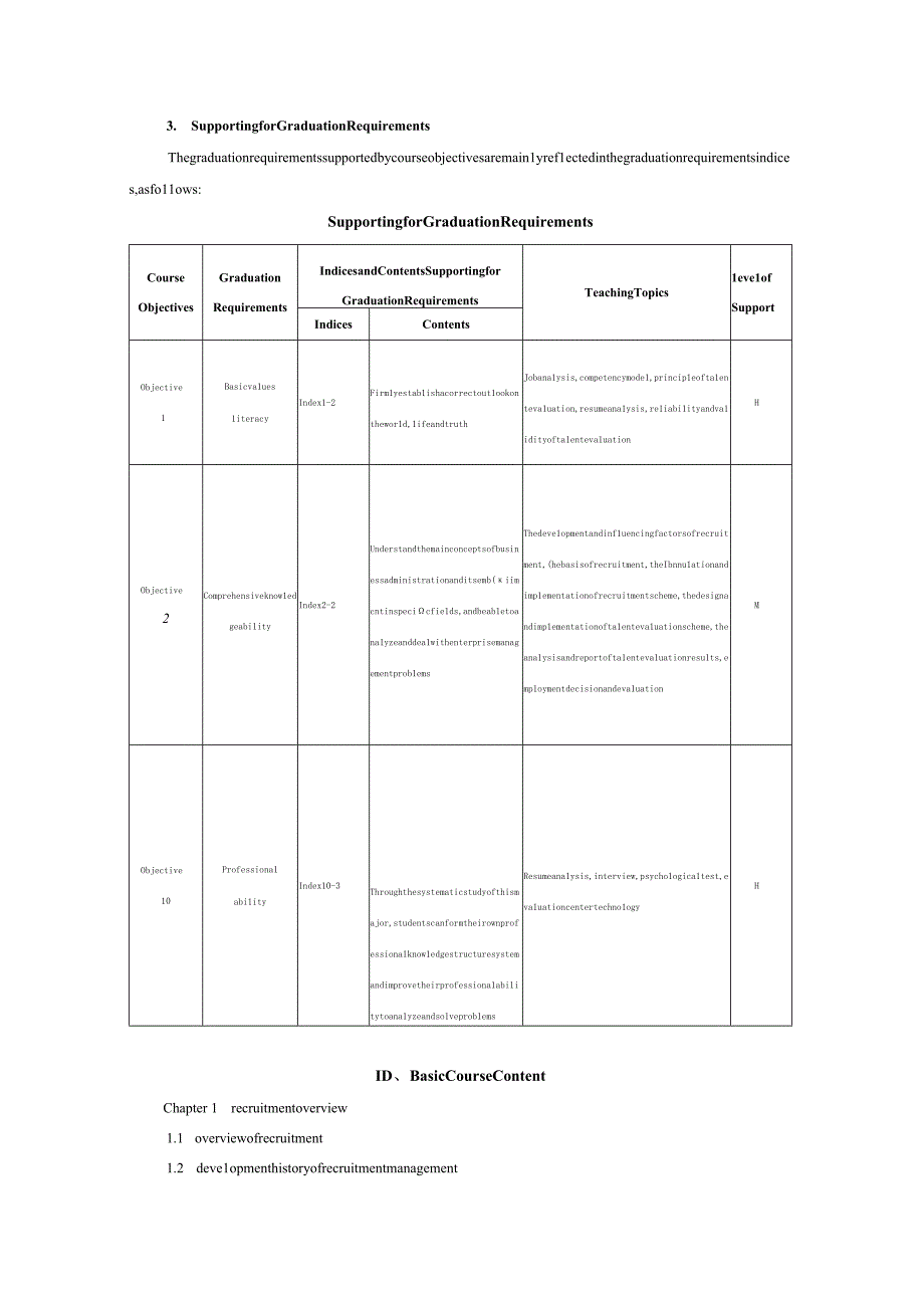 45+《招聘与人才测评》教学大纲（英文）.docx_第2页