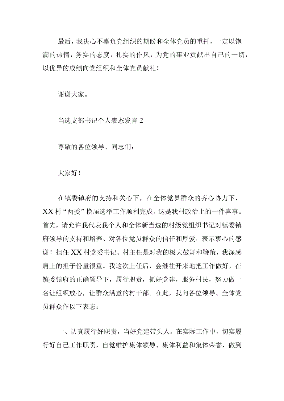 关于当选支部书记个人表态发言稿6篇.docx_第3页