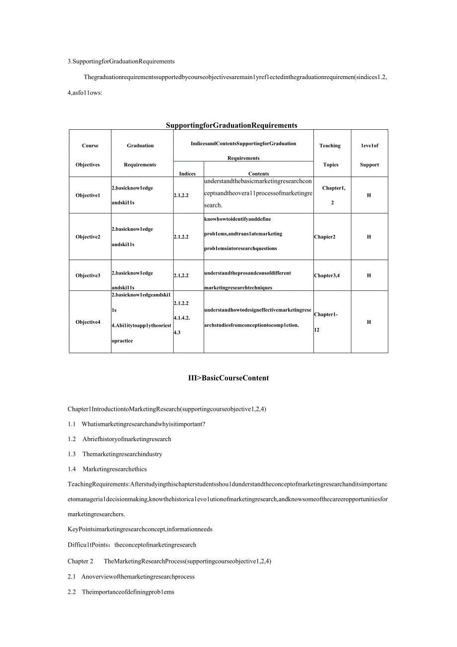 55《市场研究》课程教学大纲模版英文版.docx_第2页