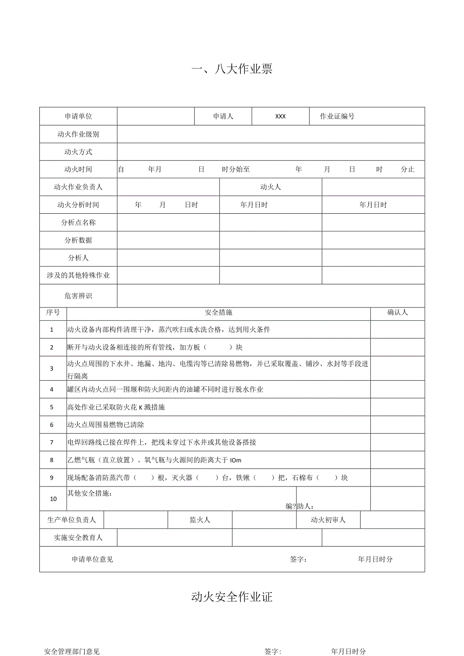 公司企业八大高危作业票、风险分析详解.docx_第1页